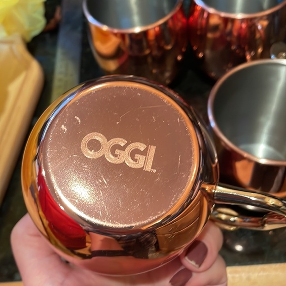 Set of 4 Cooper/ Stainless Steel Moscow Mule Mugs - Picture 3 of 5